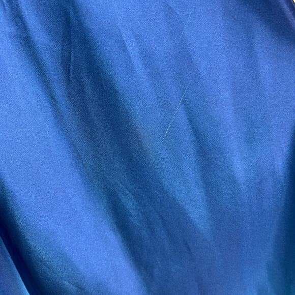 Y2k Vintage JUMP Ombré Blue Satin Slip Maxi Dress Size Medium - Picture 6 of 9